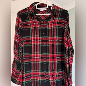 Old navy plaid button up shirt